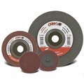 Cgw Abrasives Surface Preparation Wheel, 4 in Dia, 5/8 in Center Hole, Fine Grade, Aluminum Oxide Abrasive 53241